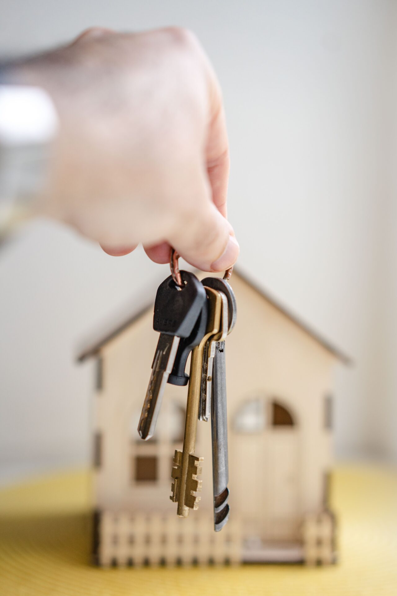 Person with keys for real estate<br />
